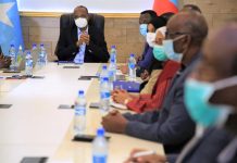 Madaxweynaha Dowlad Goboleedka Koofur Galbeed oo kulan la qaatay Guddiga Farsamo ee Qaban-qaabada Shirweynaha Wadatashiga Qaran.