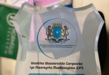 Wasiirka Gargaarka Soomaaliya oo billad sharaf guddoonsiisay hey’adda Hormuud