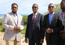 Guddoomiye Cumar Filish oo dhagax dhigay dhismaha waddada xiriirisa Muqdisho iyo Jaziira