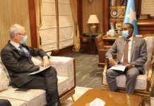 Ra’iisul wasaare Rooble oo sagootiyay safiirka Findland u joogay Soomaaliya