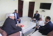 Wasiir Dubbe oo kulan la qaatay safiirka Itoobiya ee Soomaaliya