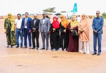 Wafdi ka tirsan Guddiga Doorashooyinka Heer Federal oo gaaray magaalada Kismaayo