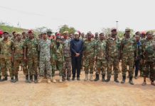 Ra’iisal wasaaraha Soomaaliya oo kormeeray taliska ciidanka Xoogga ee degmada Garbahaarey+Sawirro