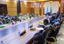 Madaxweynaha maamul goboleedka Jubaland oo shir-guddoomiye shir looga hadlayey sugida Amniga