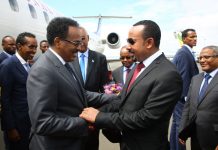 Madaxweyne Farmaajo oo Hambalyo u diray Ra’iisul Wasaare Abiy Axmed