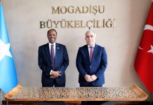 Wasiirka Maaliyadda oo la kulmay Safiirka Turkiga ee Soomaaliya.