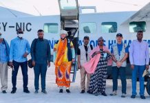 Wasiirka Gargaarka X.F.S iyo Wafdi ay hoggamineyso oo u anbabaxay magaalada Buulo-Burde