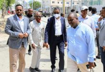 Duqa Caasimadda oo kormeeray goob ay mashaariic kala duwan ka waddo dowlada hoose ee Xamar