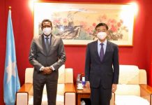 Madaxweynaha Galmudug oo Muqdisho kula kulmay Danjiraha China u fadhiya Soomaaliya