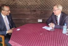 wasiirka gaashaandhiga somalia oo kulan laqatay danjiraha dowlada sweden ee somalia.