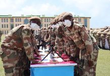 Wasiirka Gaashandhigga XFS oo ka qeyb- galay Munaasabad lagu dhaarinayay Saraakiil & Saraakiil Xigeeno Ciidamada Kumaandooska XDS ee gorgor.