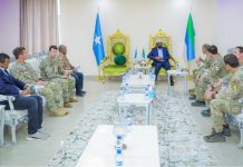 Madaxweynaha maamulka Jubbaland oo la kulmay taliyaha howlgalka Mareykanka ee Soomaaliya