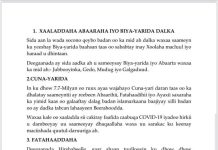 Wasaaradda Gargaarka oo qabatay kulan looga hadlaayey xaalada bini’aadanimo ee gobolada qaar.