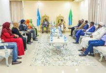 Madaxweynaha Jubbaland oo qaabilay Wafdi uu hogaaminayay Wasiirka Maaliyadda