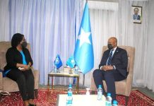 Wasiirka Arrimaha Dibadda oo kala hadlay Kaaliyaha Xoghayaha guud ee Q.M u qaabilsan Arrimaha Afrika taageeridda deganaanshaha Soomaaliya