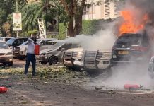 laba qarax oo ka dhacay bartamaha Caasimada dalka Uganda ee Kampala