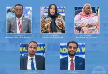 Shan Xildhibaan oo ka tirsan xildhibaanada Golaha Shacabka oo Muqdisho lagu doortay.