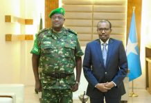 Wasiirka Arrimaha Dibadda iyo Iskaashiga Caalamiga ah oo qaabilay Taliyaha Guud ee Ciidamada AMISOM