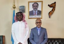 Safiirka dowlada Soomaaliya ee Sacuudiga oo kulan la yeeshay safiirka Sacuudiga ee Soomaaliya