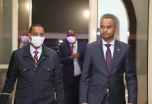 Safiirka J.F.S ee Masar ahna wakiilka Joogtadda ah ee Ururka Jaamacadda Carabta ayaa Qaahira kuso dhaweeyay Wasiirka Caddaalada JFS