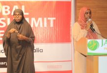 Wasiirka Haweenka Soomaaliya oo furtay kulan looga hadlayay baahiyaha dadka naafadaha