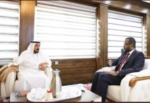 Wasiirka Qorsheynta oo qaabilay Safiirka dowlada iskutaga imaaraadka Carabta ee Soomaaliya