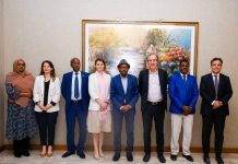 Wasiirka Arrimaha Dibadda oo qaabilay wafdi ka socday Dolwadda Faransiiska oo Muqdisho soo gaaray