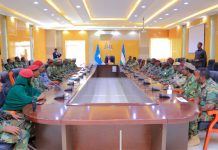 Madaxwene ku-xigeenka Puntland oo Kulan la qaatay Saraakiisha Amniga Madaxtooyada