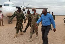 Taliyaha ciidanka dhulka ee xoogga dalka oo gaaray Beledweyne