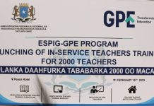 Wasaaradda waxbarashadda XFS oo daah furtay Barnaamijka tababarka Macalimiinta Soomaaliyeed