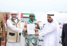 Wasiirka Gargaarka XFS oo guddoontay deeq ka timid Dowladda Imaaraatka