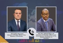 Wasiirka arrimaha Dibadda Soomaaliya oo wada hadal la yeeshay dhiggiisa dalka Azerbaijan