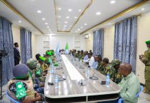 Madaxweynaha Hirshabeelle oo guddoomiyay shir looga hadlayay amniga Magaalada Beledweyne