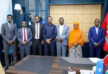 Wasiirka Caafimaadka XFS iyo Guddomiyaha gobolka Banaadir oo kulan ay yeesheen kaga hadlay daadejinta adeega caafimaadka