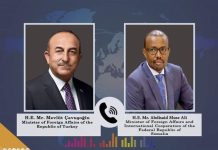 Soomaaliya iyo Turkiga oo ka wada hadlay xoojinta xiriirka labada dal