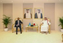 Wasiirka gaashaandhigga Soomaaliya oo la kulmay Ra’iisul Wasaare ku xigeenka dalka Qadar