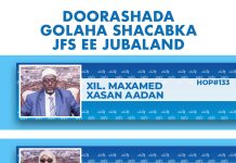 Kismaayo oo lagu qabaty doorashad laba kursi oo kamid ah Golaha Shacabka