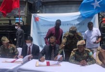 Dowladda Soomaaliya oo la wareegtay agab ciidan ooka yimidn Shiinaha