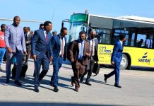 Maareeyaha guud ee hey’adda duulista rayidka oo garoonka Aadan Cadde ku soo dhawaeeyey wafdi ka socda Hay’adda Duulista Rayidka Dalka Itoobiya