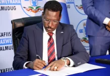 Madaxweynaha Galmudug oo magacaabay guddoomiyaha Gobolka Galgaduud