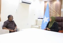 Guddoomiye ku xigeenka golaha shacabka oo la kulantay Musharax Daahir Maxamuud Geelle