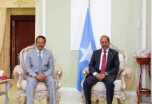 Madaxweynaha JFS oo madaxtooyada kula kulmay madaxweynihii hore ee Dalka