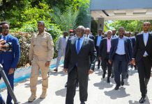 Guddoomiyaha Golaha Shacabka BJFS oo ka qeyb galay munaasabadda xil-wareejinta Madaxweynaha