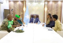 Guddoomiyaha Golaha Shacabka oo Saraakiisha ATMIS kala hadlay Amniga doorashada Madaxweynaha Soomaaliya.