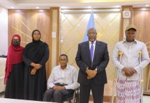 Guddoomiyaha golaha shacabka oo qaabbilay masuuliyiin ka tirsan Hay’adda naafada Qaranka