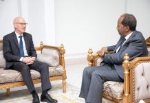 Madaxweynaha Soomaaliya oo la kulmay wakiilka gaarka ah ee QM ee Soomaaliya