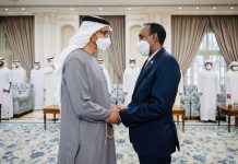 Ra’iisul Wasaare Rooble oo Abu-Dhabi kula kulmay madaxweynaha Dowladda Isutagga Imaaraadka Carabta