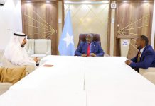 Guddoomiyaha golaha shacabka oo la kulmay safiirka dalka imaaraadka ee Soomaaliya