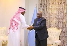 Guddoomiyaha Golaha Shacabka oo kulan la yeeshay danjiraha Sacuudi Carabiya ee Soomaaliya