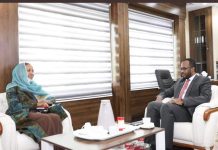 Wasiirka Qorshaynta oo uu wehliyo Agaasimaha guud ee wasaaradda qorshaynta ayaa kulan la qaatay Wakiilka Heya’adda UNICEF u qaabilsan Soomaliya